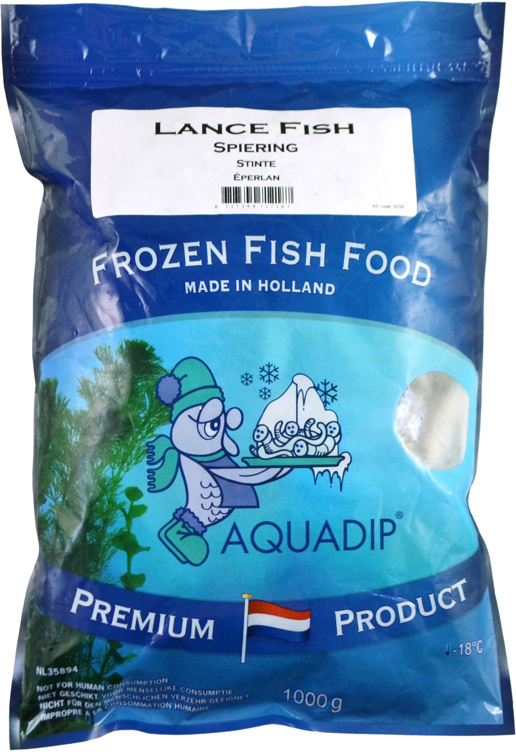 Lance fish - 1000 gram mini-grip bag - frozen - AQUADIP